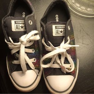 Converse Kaleidoscope rainbow foil low top